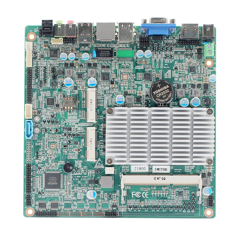 Atom Baytrail N2806 Motherboards DDR3 SATA Msata 2COM Lvds Computer 1LAN Mainboard Desktop VGA HD 6USB Mini Itx Motherboard