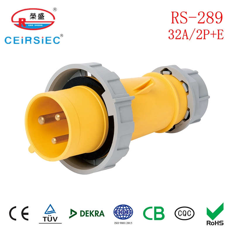 Resistente al agua de 32 amp a 3P 110V enchufe macho Industrial