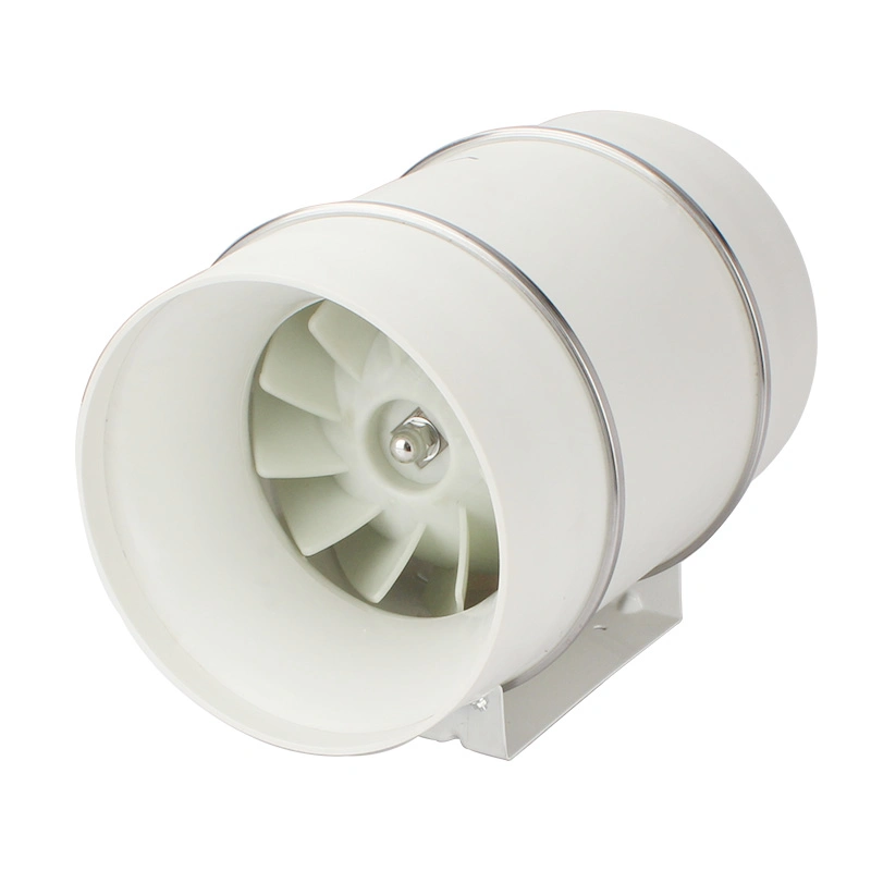 Hydroponics PP Circular Inline Duct Extractor Fan Air Control 8" / 200mm