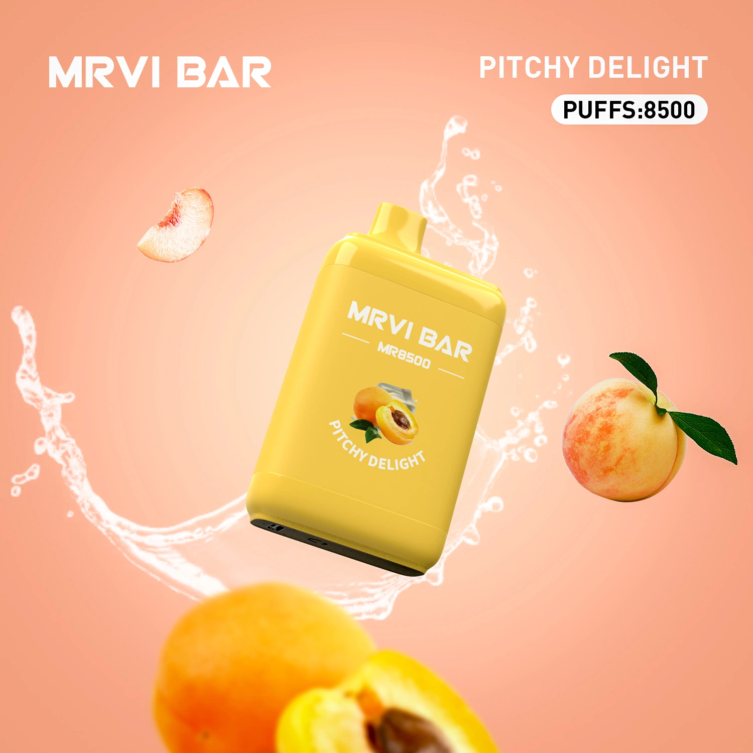 Mrvi Bar الأصلي Vape 8500 بوف السجائر الإلكترونية القابلة لإعادة الشحن البطارية 0% 2% 3% 5% ملف شبكي