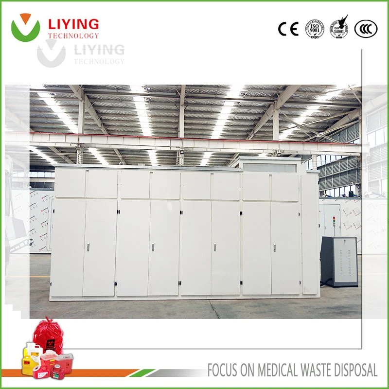 Community Hospital Medical Waste Microwave Disinfection System Centralized Disposal Treatment Equipment