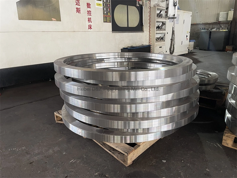 China Manufacturer of ANSI B16.5 Class 150/300/600/900 Forged Carbon/Stainless A105flange Forged Weld Neck Flange Raised Face ANSI B16.5 Big Size ANSI B16.47