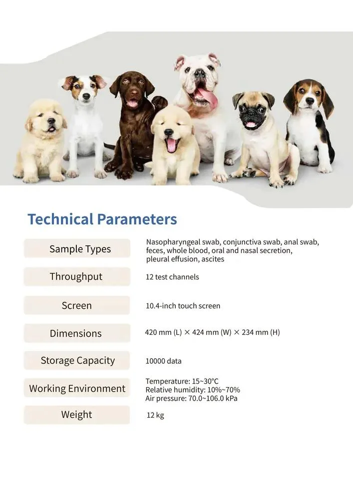 Gn7120vet Fully Automatic Rapid Nucleic Acid Analyzer for Canine Adenovirus Type 1 Test