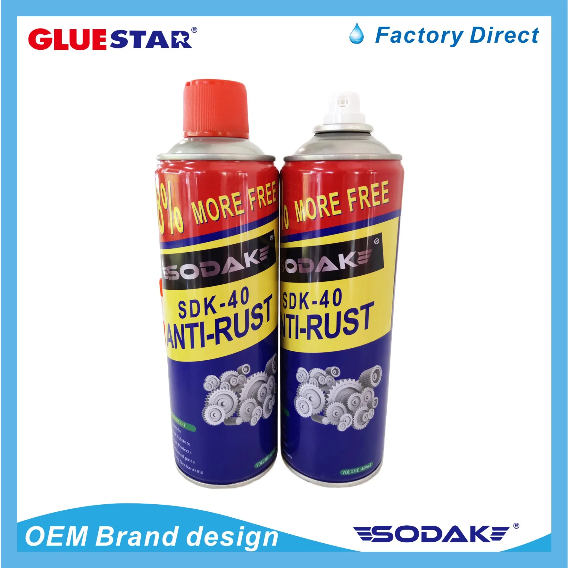 Sodak Chemical Anti-Rust Remover Spray Lubricant Silicone Lubricant Spray