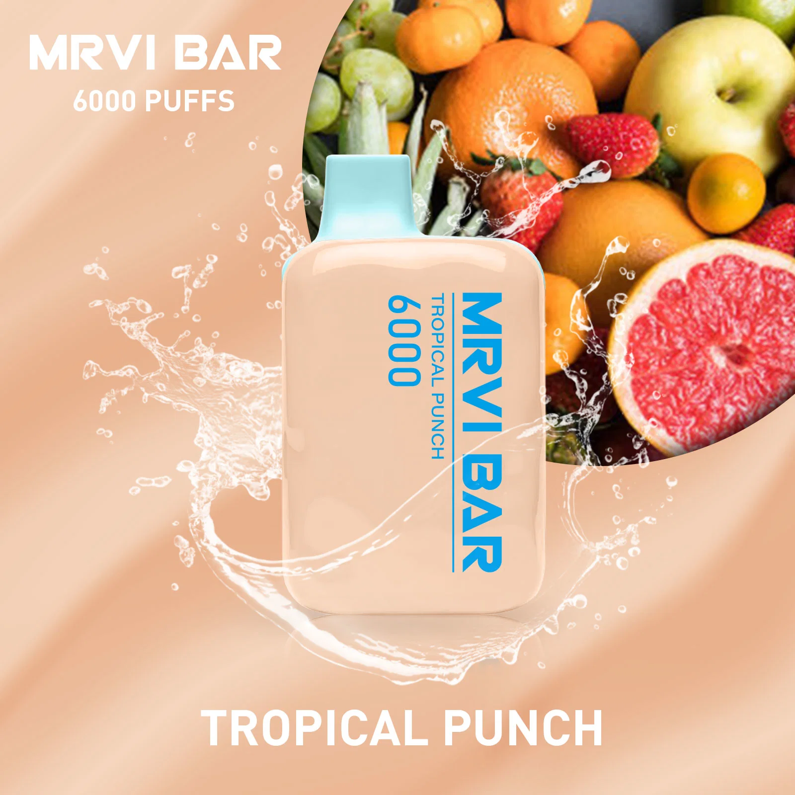 Precio mayorista china Mrvi Original Bar 6000 inhalaciones Vape Pen Nic 5% de la fuerza de 650 mAh Wholesale I Vape