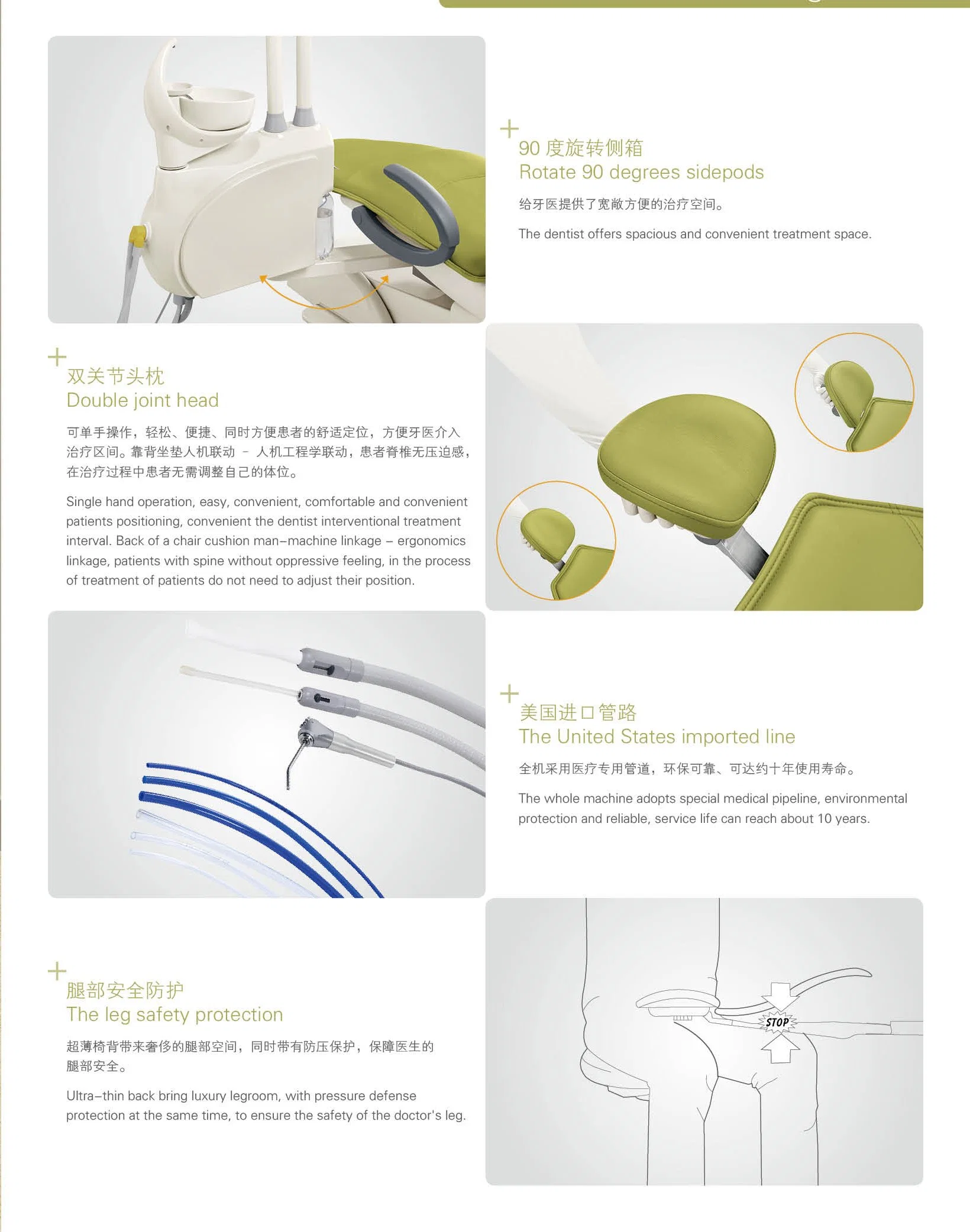 Luxury Dental Unit for Implant Surgery Dental Chair Unit