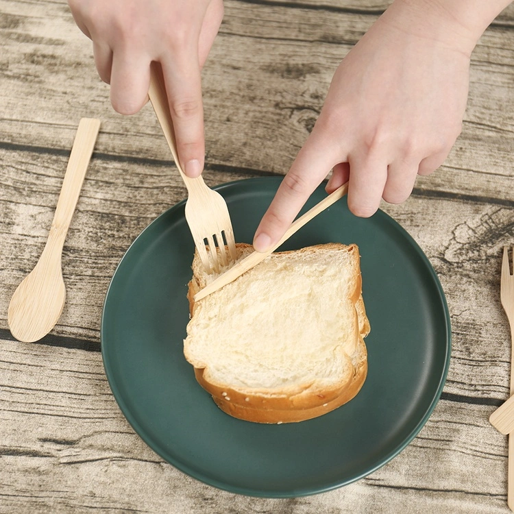 La coutellerie en bois jetable bambou Ustensiles de cuisine du restaurant