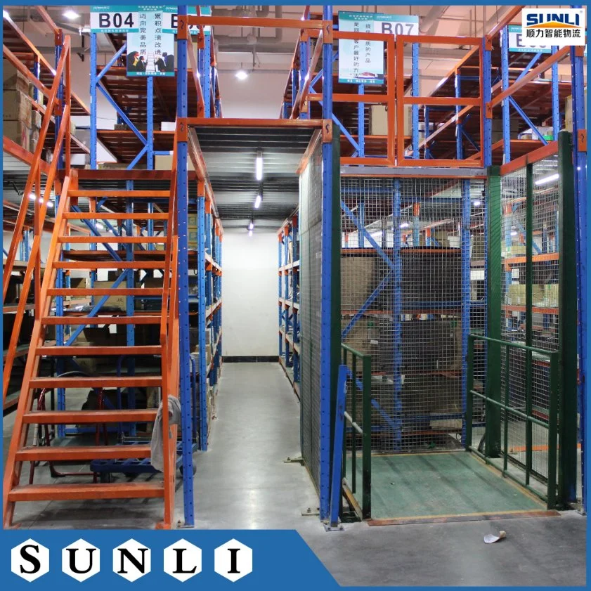 Q235B Steel 300kg/M2 Multi Tier Storage Rack Warehouse Mezzanine