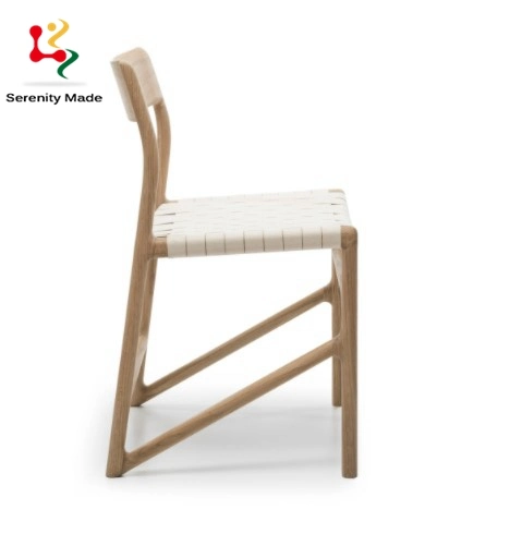 Home Furniture Cafe Coffee Shop Restaurant Living Room Solid Wood Frame with Woven Seat Dining Chair