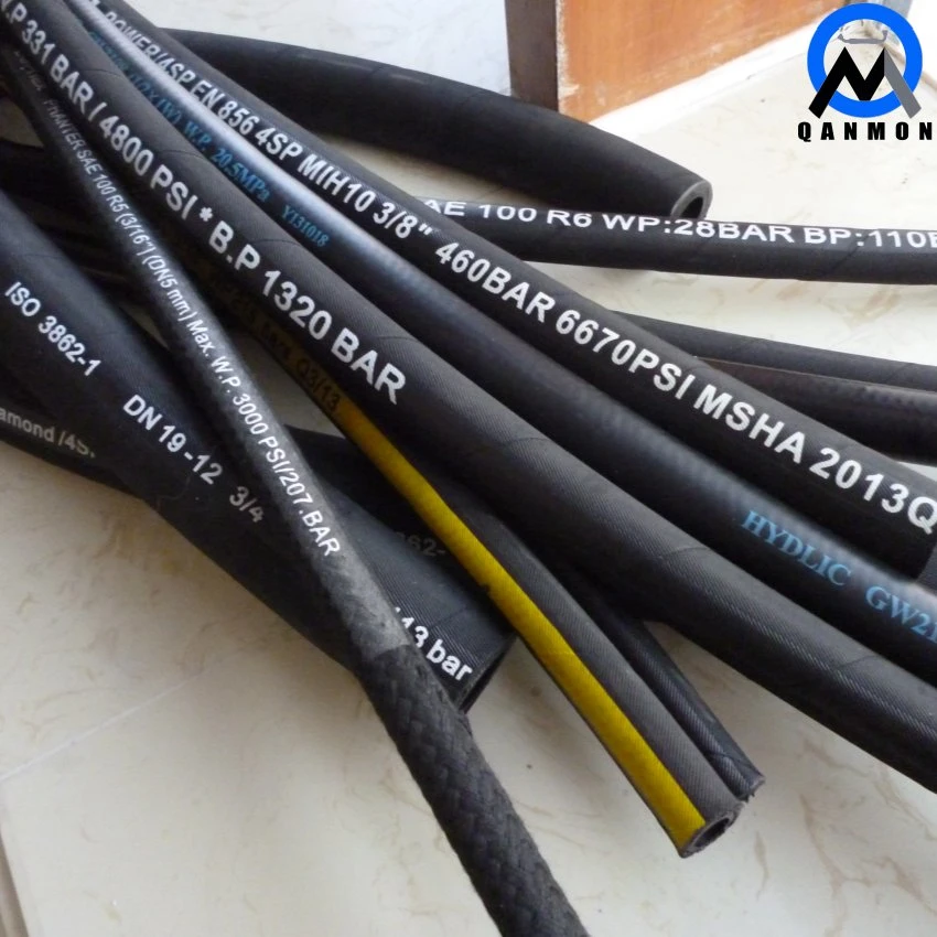 SAE 100 R17 One or Two Braids of High Tensile Steel Wire Braided Hydraulic Hose