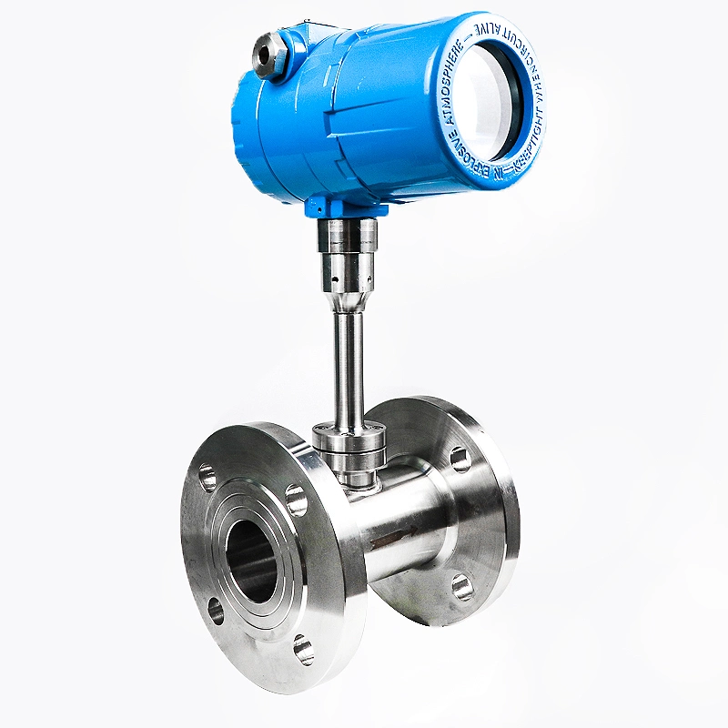 1.6 MPa Flange Type Digital Thermal Gas Mass Flow Meter for Natural Gas