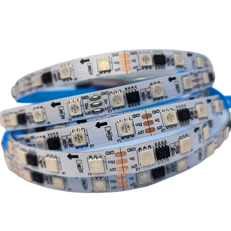 12V 24V SMD 2835 Bande LED Flexible Fullcolor Blanc RGB