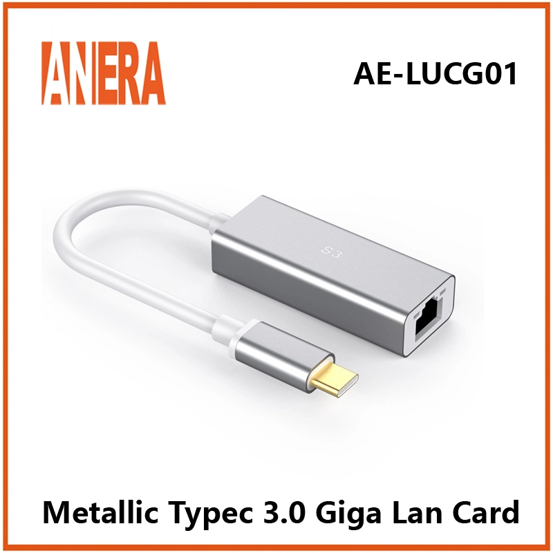 ANERA Alloy Alloy TypeC 3.0 إلى مهايئ إيثرنت بسرعة RJ45 جيجابت بطاقة شبكة LAN