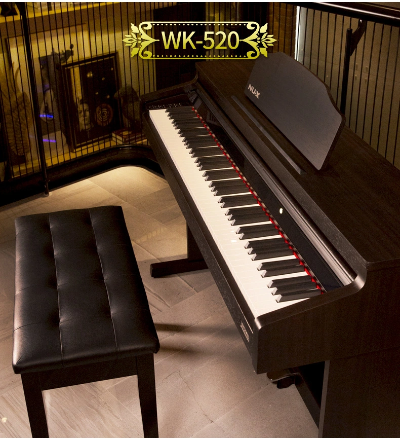 Nux Brand wk-520 88 Keys Digital Piano for Home Intelligent Piano d'éducation