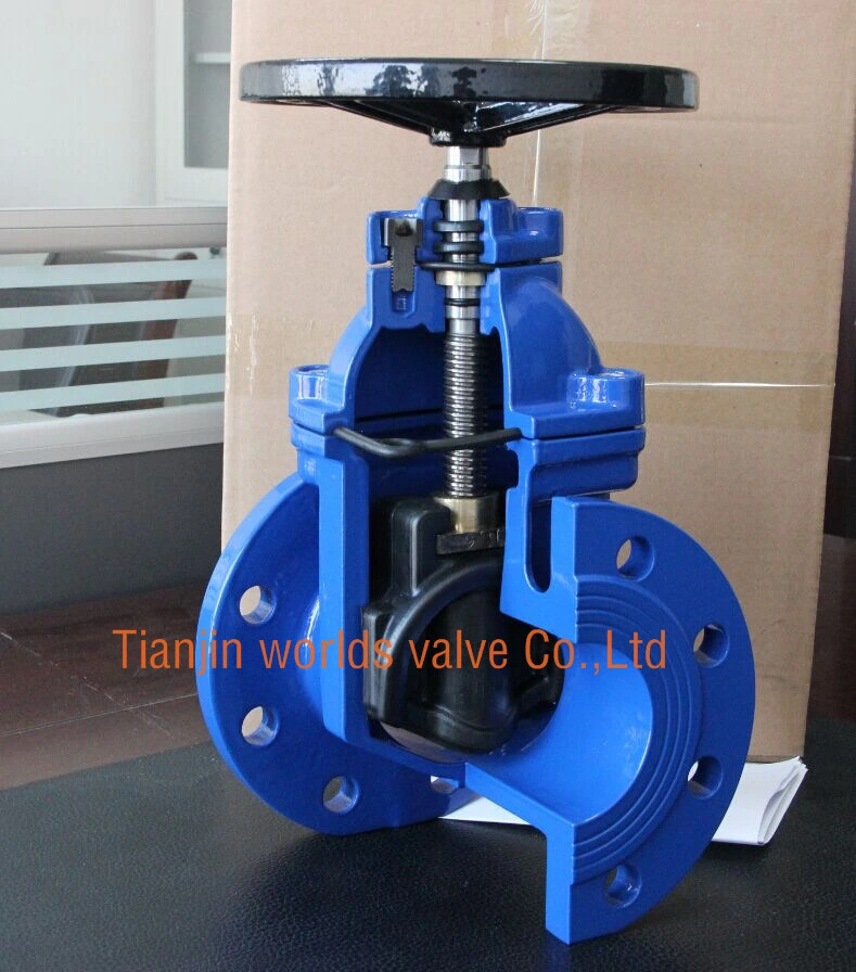 API Rubber Seat Resilient Sluice Industrial Control Gate Valve JIS 5K 10K ANSI 150