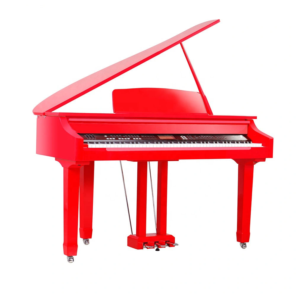 Цифровой пианино заводская цена с 88-клавишными MIDI-клавиатурой 086 Красная отделка