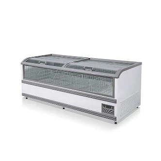 Supermercado equipamentos de refrigeração comercial combinado geladeira Ilha carne congelada freezer