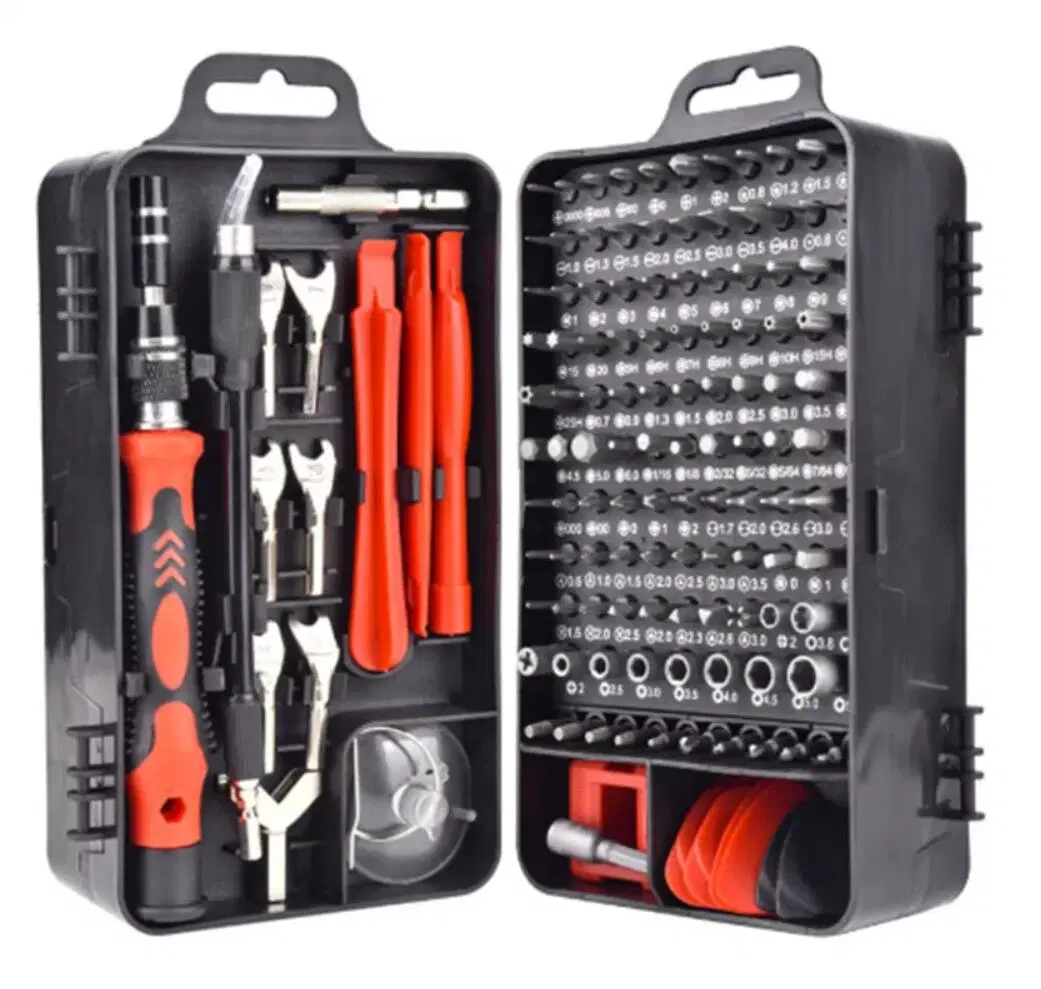 Professional Mini Electronic Watch Mobile Phone Repair 115 in 1 Magnetic Screwdriver Bit Tool Set Precision Screwdriver Set