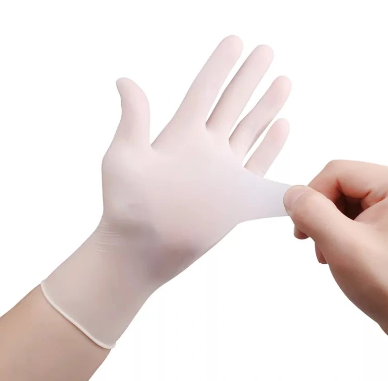 9" White Disposable Examination Tattoo Powder Free Working Household Rubber Latex Gloves