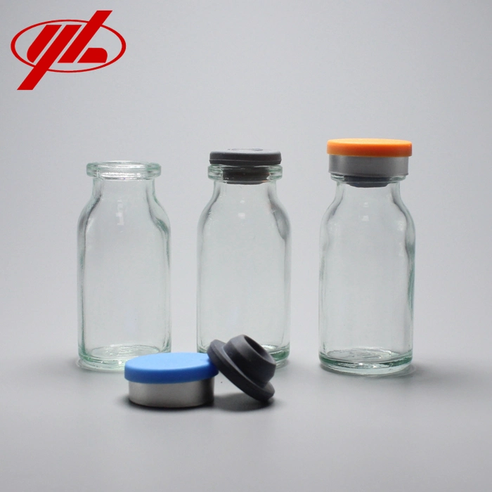 Amber and Clear 20ml 30ml 50ml 100 Injection Moulde Glass Bottle for Antibiotic