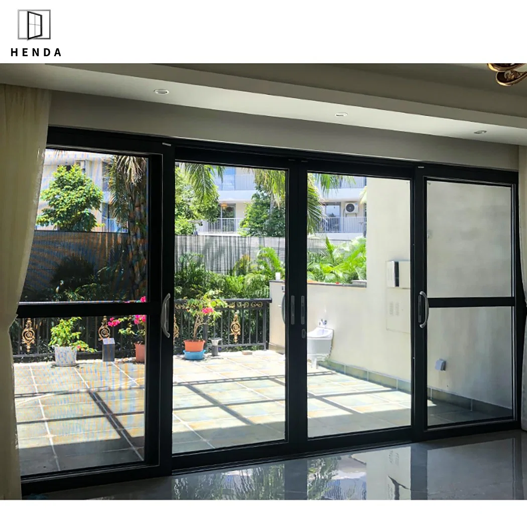 Factory Price Entry Oversize Exterior Door Mirror Collapsible Sliding Doors Esidential Storefront Accordion Bi-Folding Sliding Doors