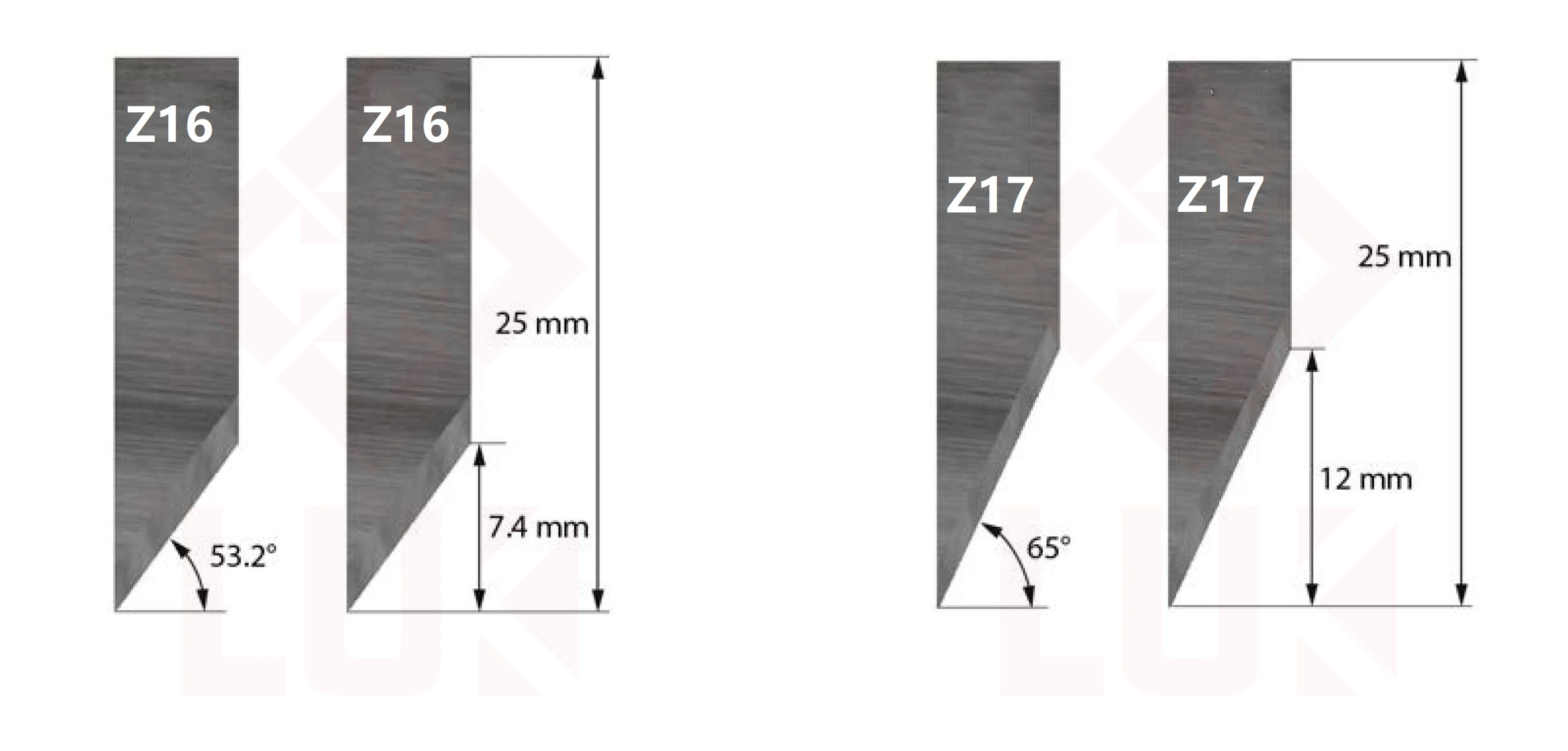 Cuchillas de máquina oscilante Zund Z16 Z17 de carburo de tungsteno