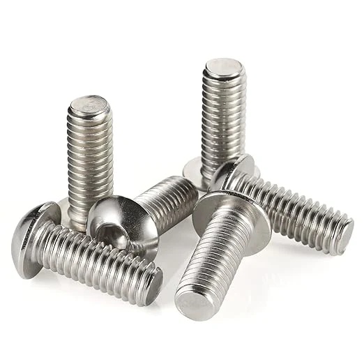 10/50PCS M2 M2.5 M3 M4 M5 M6 M8 A2-70 304 Stainless Steel ISO7380 Button Head Hex Hexagon Socket Allen Screw Bolt L=3-80mm