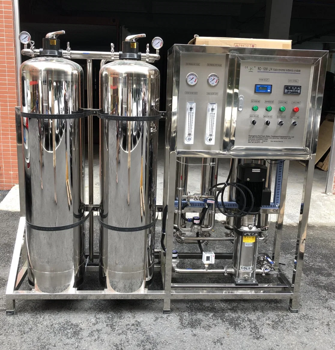 5000gpd Steel Auto/Manual Flushing Reverse Osmosis System for Tap/Well Water