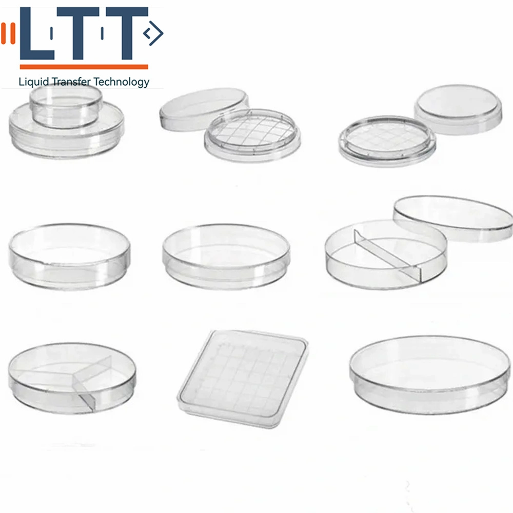 Esterilizadas desechables de 60mm, 90MM, 100mm, 150mm*15mm plato de Petri de plástico de la cultura