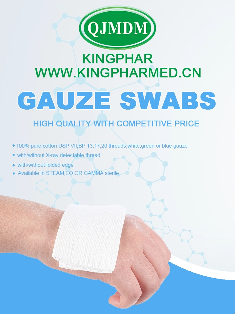 Disposable Products Medical Supplies 100% Cotton Dental Hospital Bp/USP Standard Gauze Swab Pad