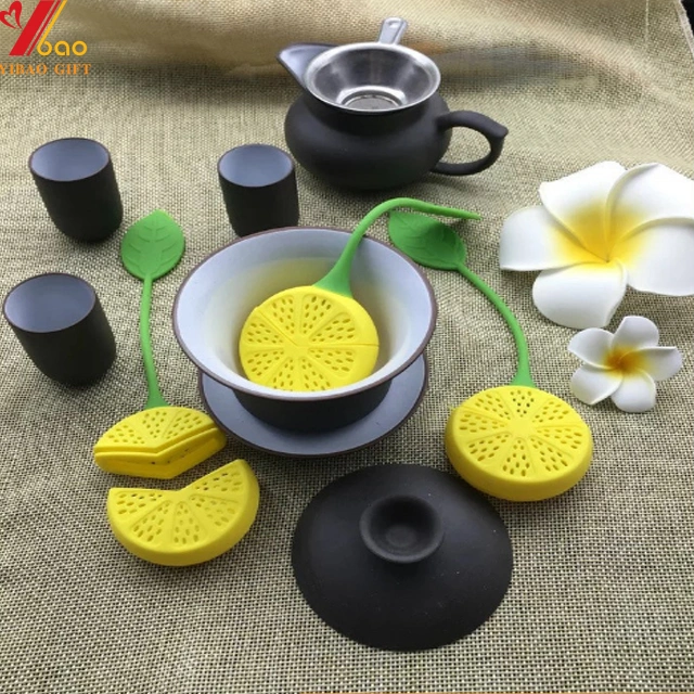 Tea Infuser silicona limón por la FDA de silicona de grado alimentario