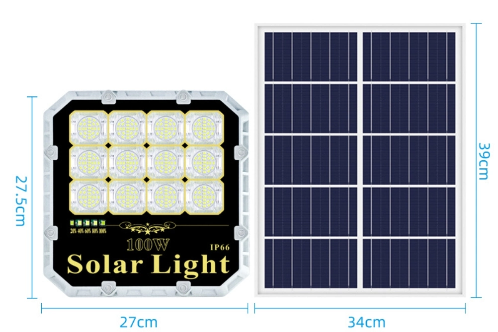 Outdoor Using Waterproof Solar Flood Light 150 Solar LED Floodlights for Garden