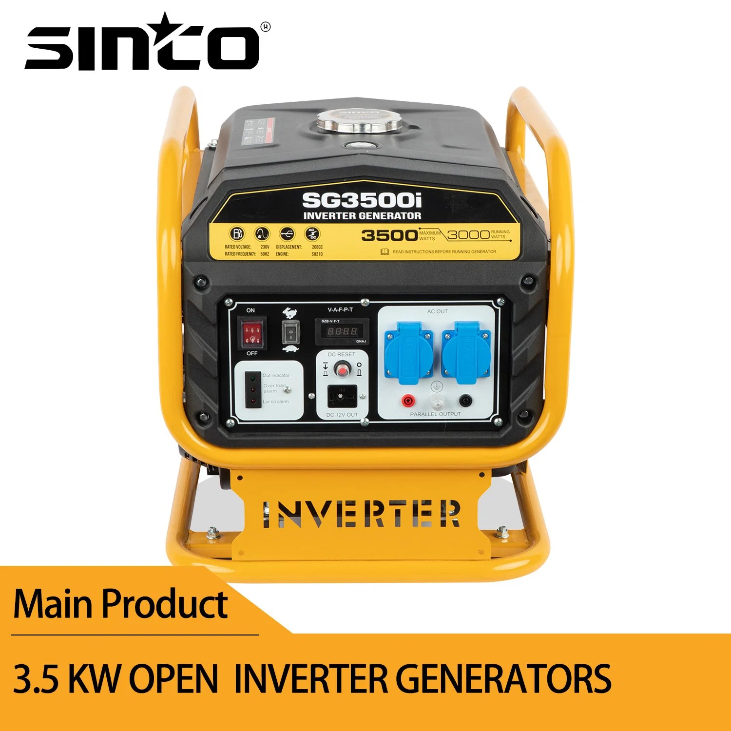 3.5kw, CE Portable Gasoline Inverter Generator Silent Generator for Home, Camping