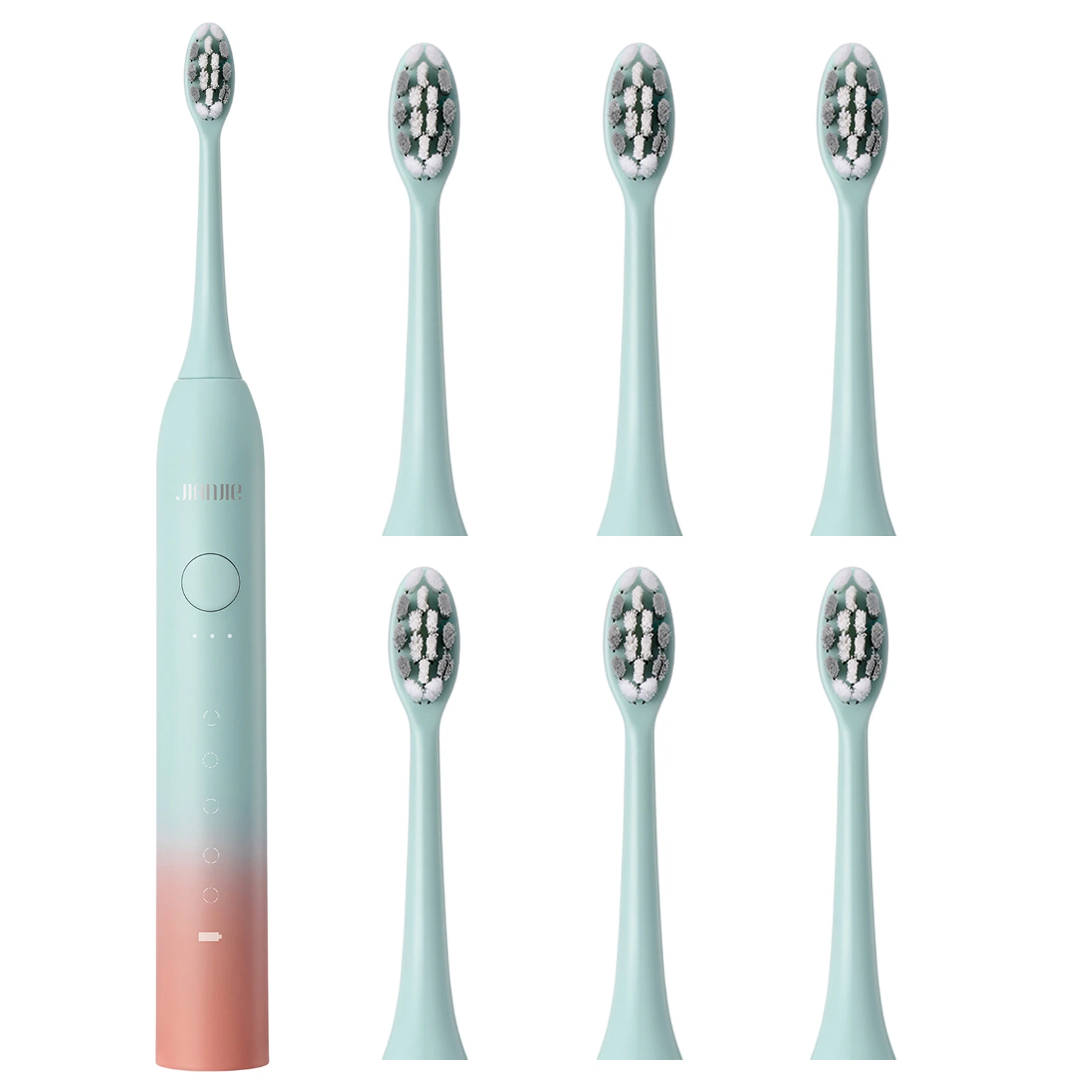 FDA Approved 5 Functions Ultrasonic DuPont Filaments Brush Head Electric Toothbrush