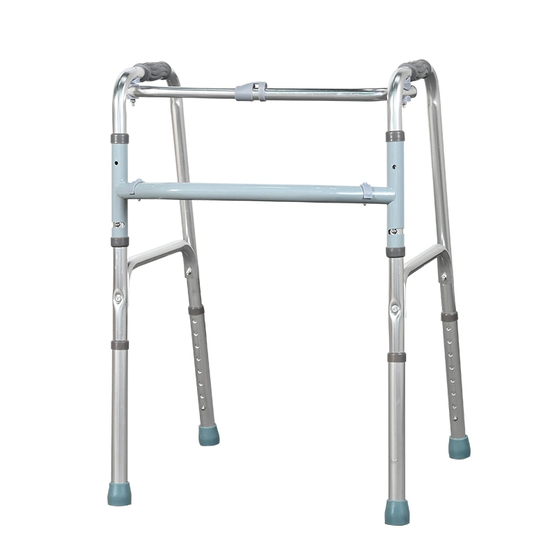 Factory Direct Sale Folding Mobility Walking Frame Walking Aid Walker for Adult