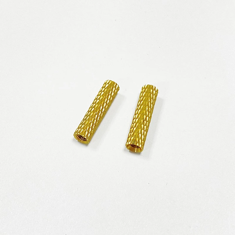 Custom Brass Lathe Part M3 Thread Knurled Fasteners