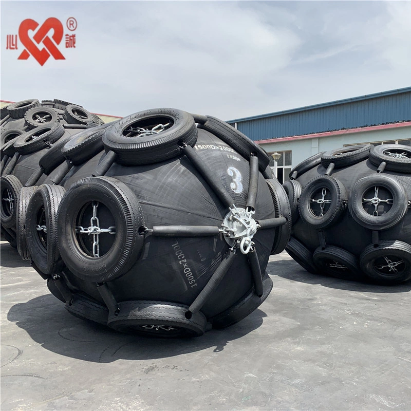 Heavy Duty Chain Net Type Marine Floating Pneumatic Rubber Fender