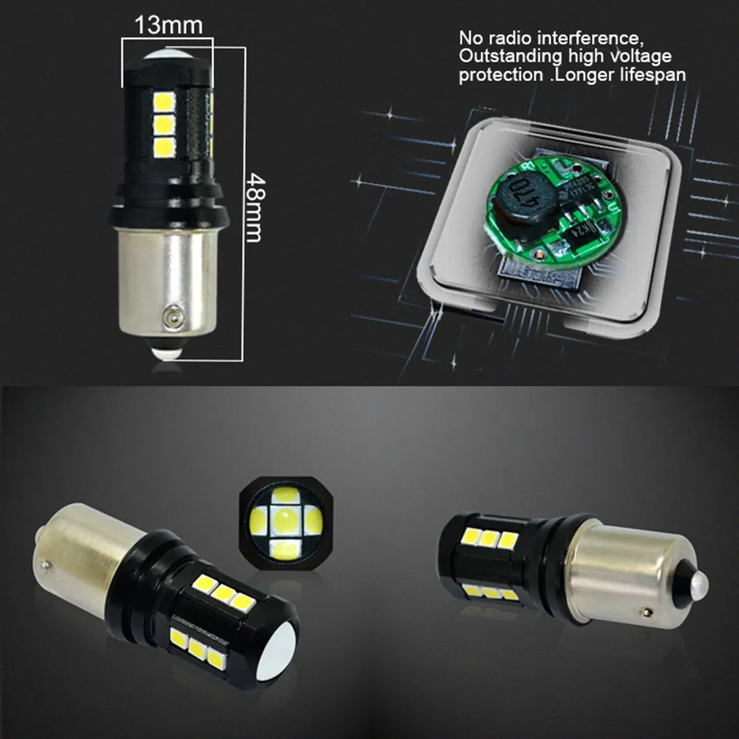 G-View 17SMD 12-18V 1156 Strobe T20 Bulb Signal Light for Car 1157 LED ODM