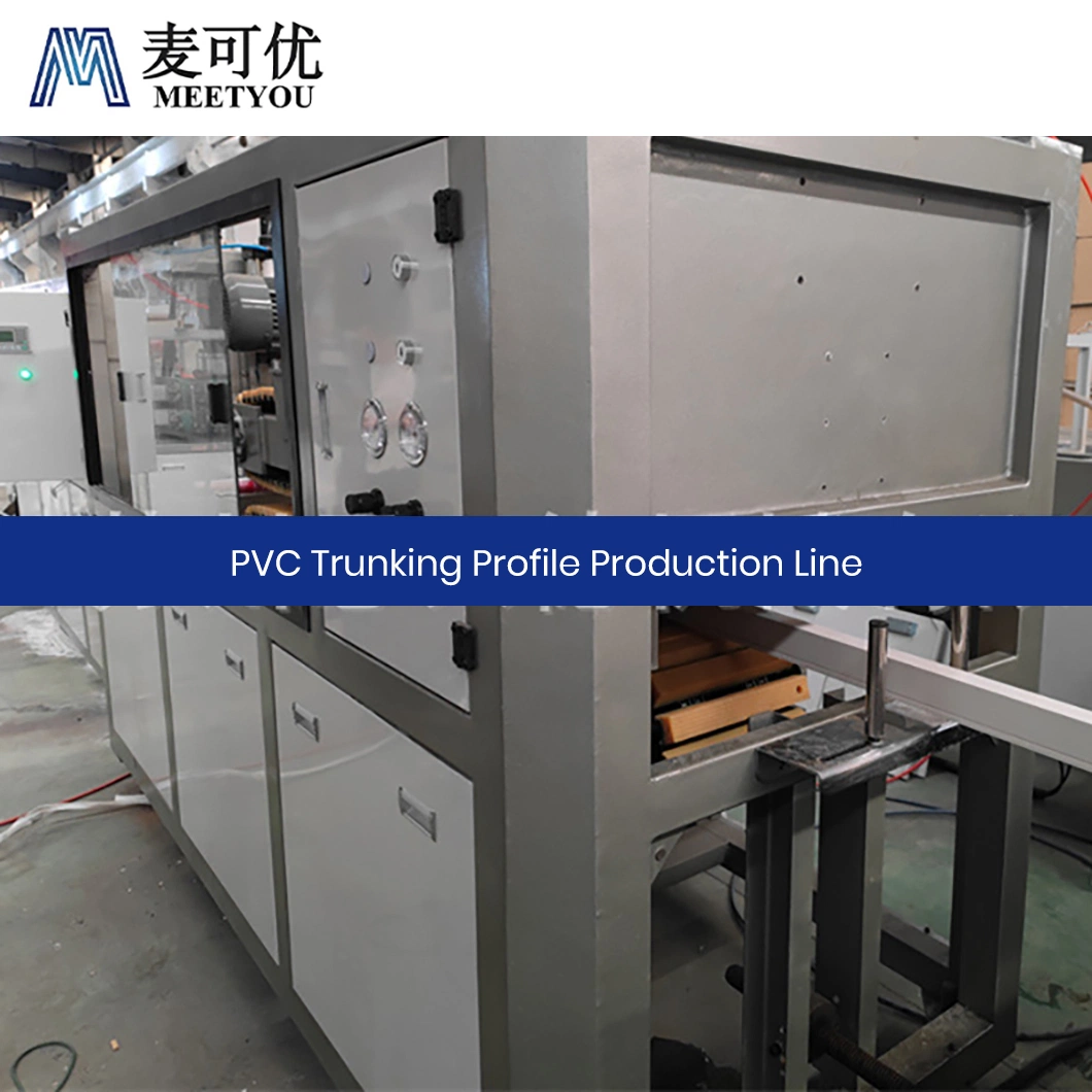 Meetyou Machinery WPC Profile Making Equipment Wholesale/Supplier China PVC CE Certification Plastic PVC Cable Trunking. Profiles Suppliers Configure Dual Tractors