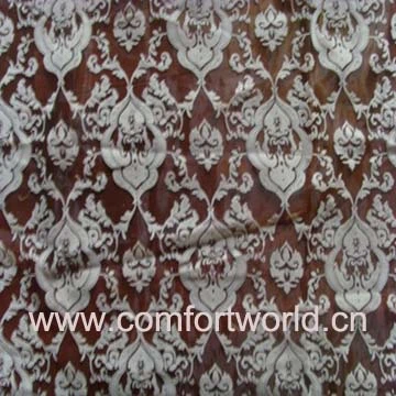Printing Flocking Organza Curtain Fabric