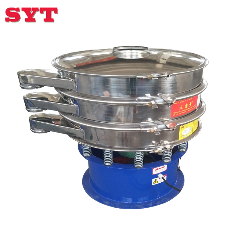 Double Deck Circular Shaker Vibrating Sieve Screening Machine Electric Flour Sifter