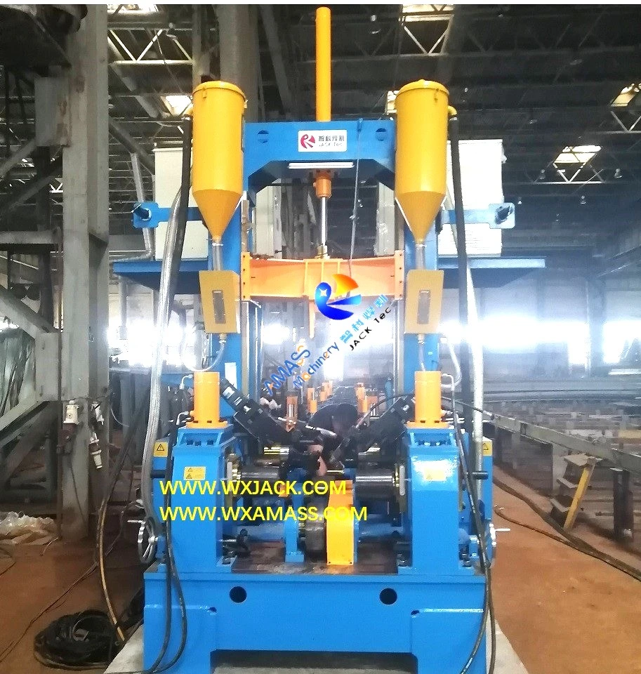 Production 3 in 1 Assembly Welding Straightening I H Beam Fabrication Machine