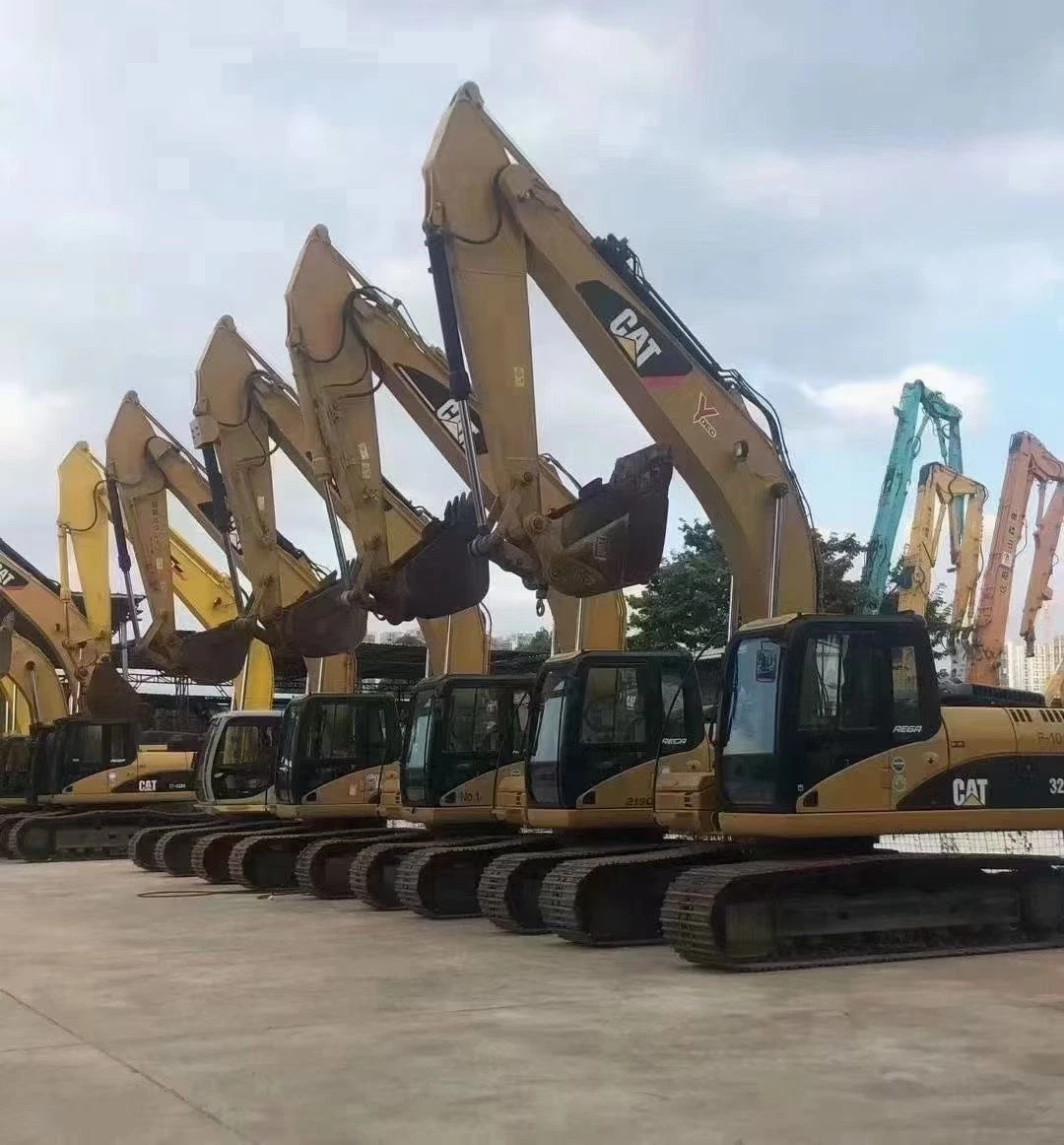 Machine de construction de pelle hydraulique d'occasion à chenilles pour terrassement de 45 tonnes Équipement Caterpillar Cat 345D Cat 345dl Cat 345D excavores USADA Excavation