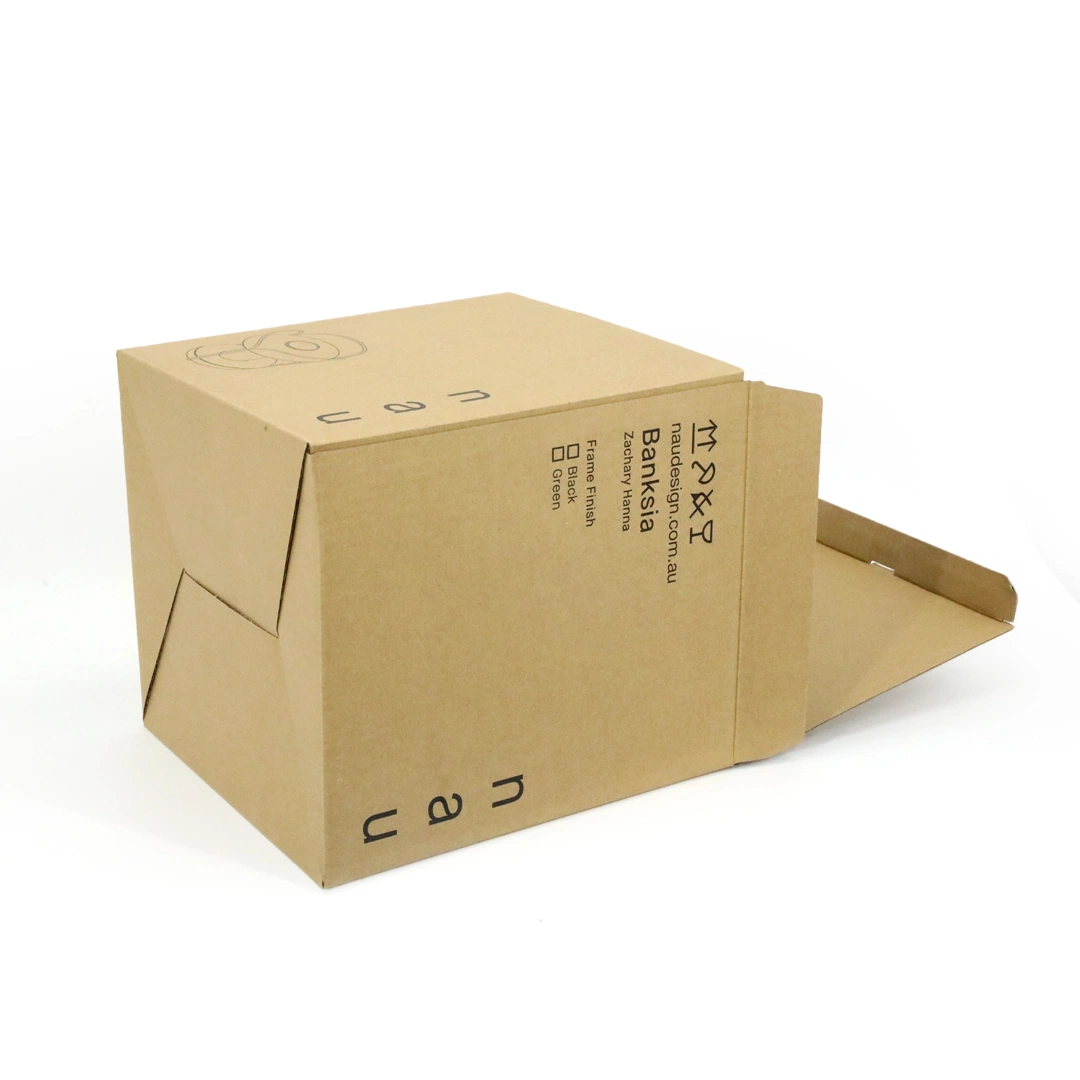 La conception de kraft brun noir Custom Air d'impression nettoyant Amazon Store Boîte d'expédition en carton