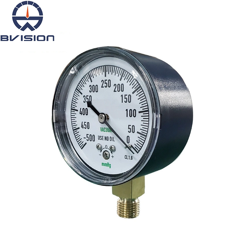 Ye60A 2.5inch -500mmhg Vacuum Bellows Negative Pressure Gauge