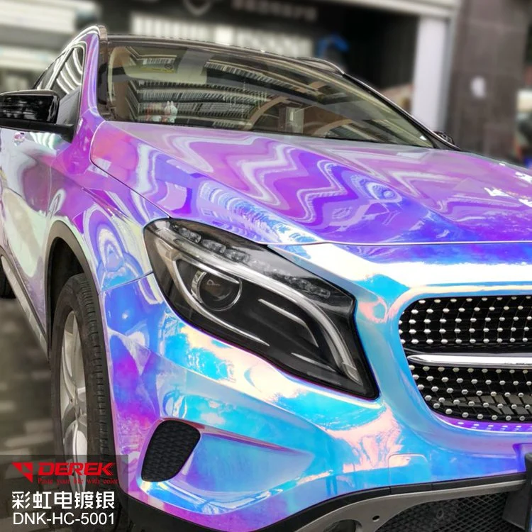 Neueste holografische Regenbogen Film Folie für Auto Vinyl Wrap selbst Kleber Abnehmbare Kleber Car Wrap Material Auto Warp Vinyl