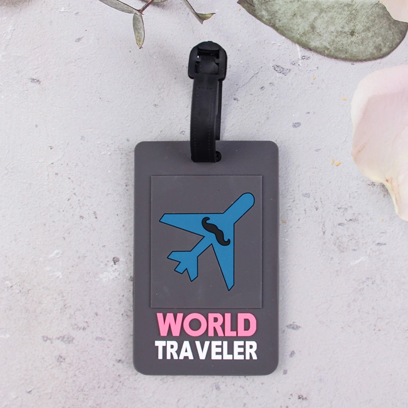 PVC Soft Rubber Luggage Tag Fashion Silicone Tag