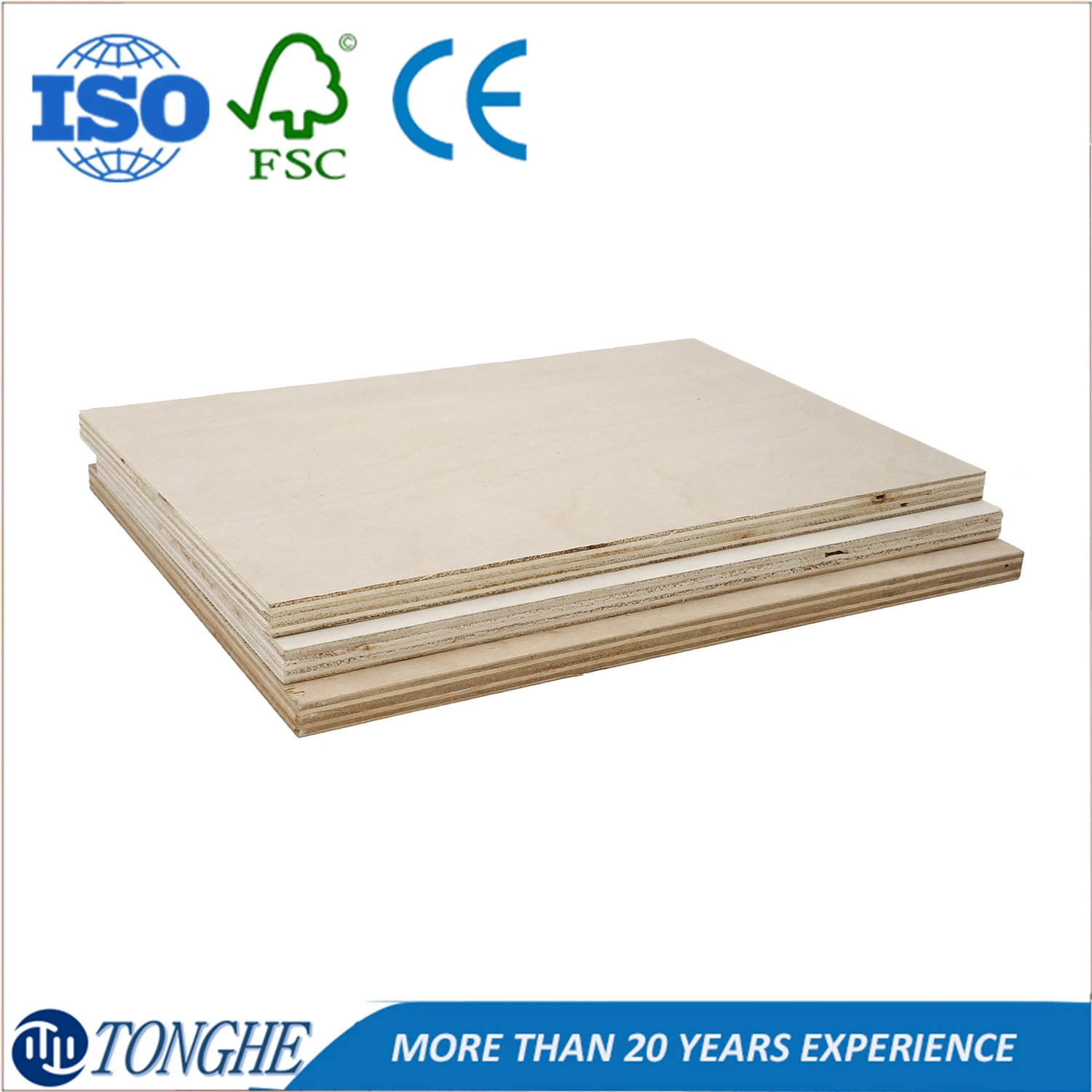 Linyi City China Top Supplier E2 Grade Poplar Core Wood Plywood for Packaging