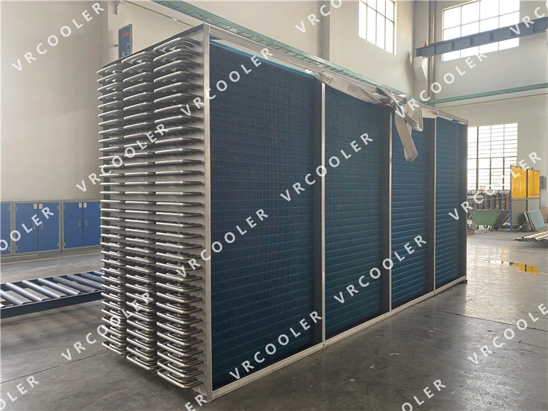 Water to Air Heat Exchanger for Confectionaries Processing Fluidized Bed Band Dryer