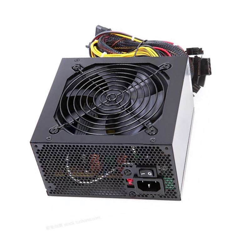 ATX 1600W Power Supply for 6 GPU Rig Ethereum Bitcoin Mining 80 Plus Gold 140mm Cooling Fan with 150cm Us Plug Adapter Cable